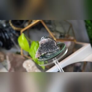 Rare Amethyst Green Agate Crystal Cluster